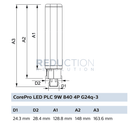Philips CorePro 9W (26W) G24q-3 4 Pin LED Bulb (Clearance Special)