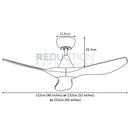 EGLO Surf Teak Ceiling Fan