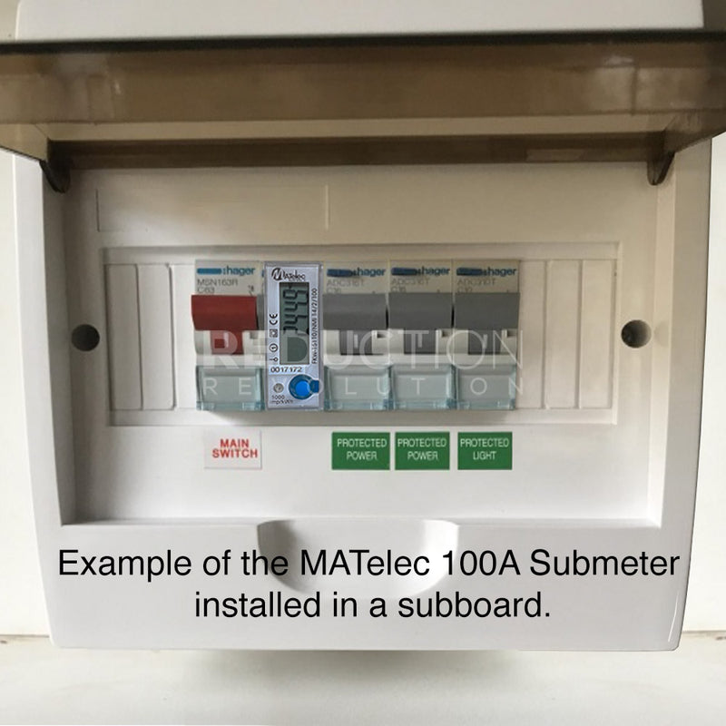 MATelec NMI Approved Sub Meter - Single Phase, 100A