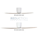 EGLO Seacliff White & Oak Ceiling Fan (no light)