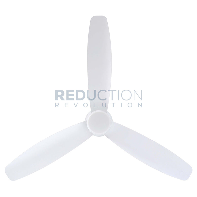 EGLO Seacliff White DC Ceiling Fan With Light