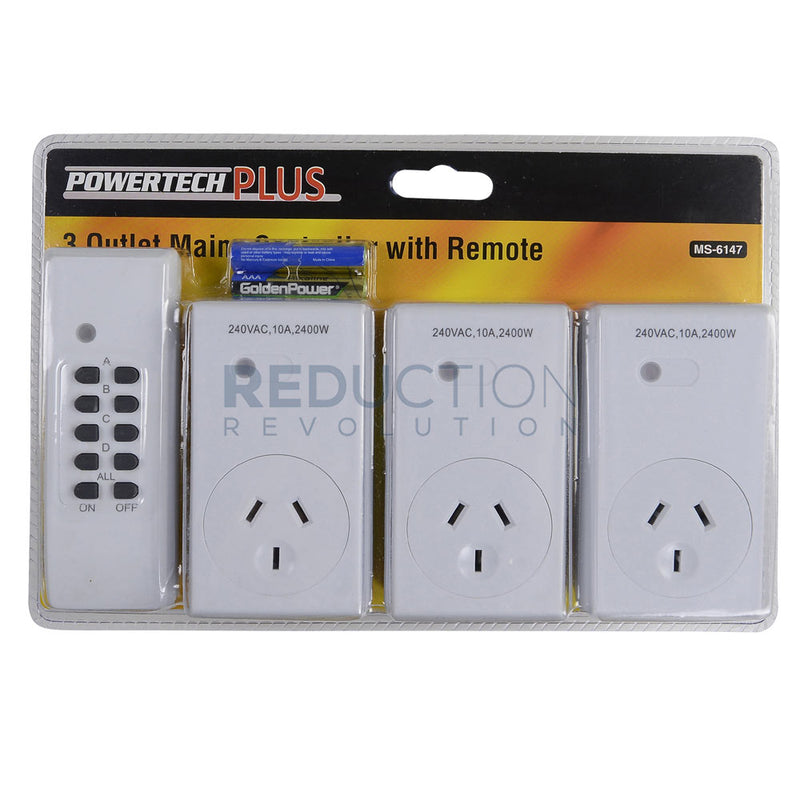 Remote Controlled Power Socket Set (3 Pack)
