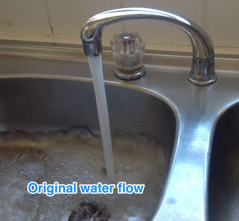 Original basin water flow (over 9 litres per minute)
