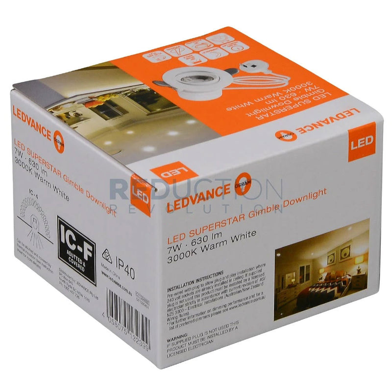 Ledvance Gimble LED Downlight 7W Dimmable (70mm)