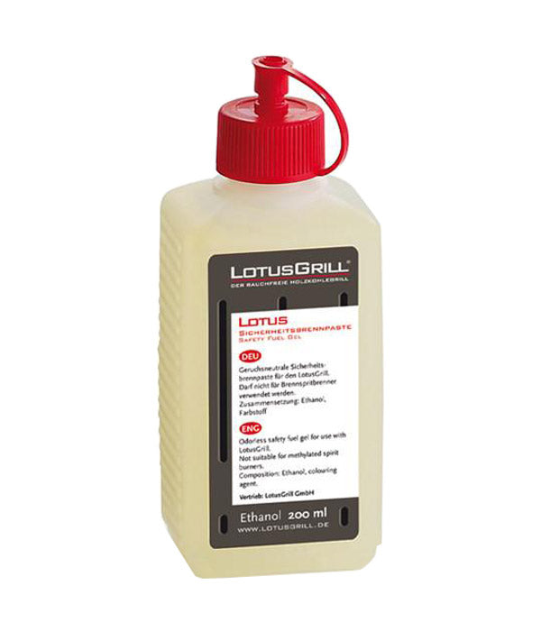 LotusGrill Ethanol Safety Fuel Gel 200ml - Charcoal Fire Starter