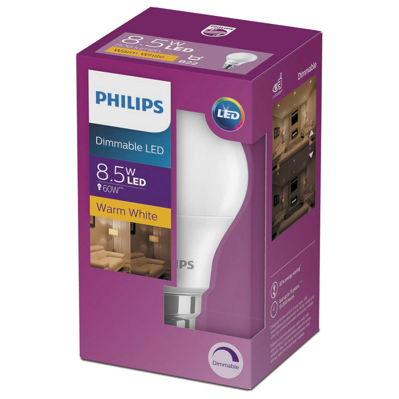 Philips LED Bulb B22 Bayonet Cap Dimmable
