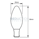 Philips LED Candle Bulb B15 3.5W