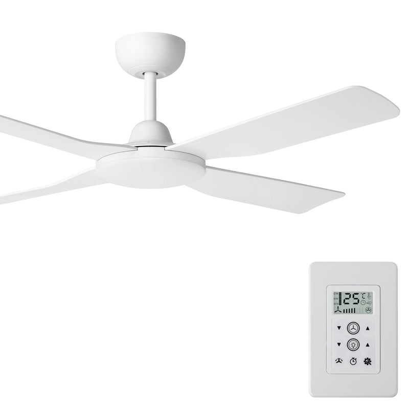 EGLO Aloha White Ceiling Fan 52-inch with Wall Control