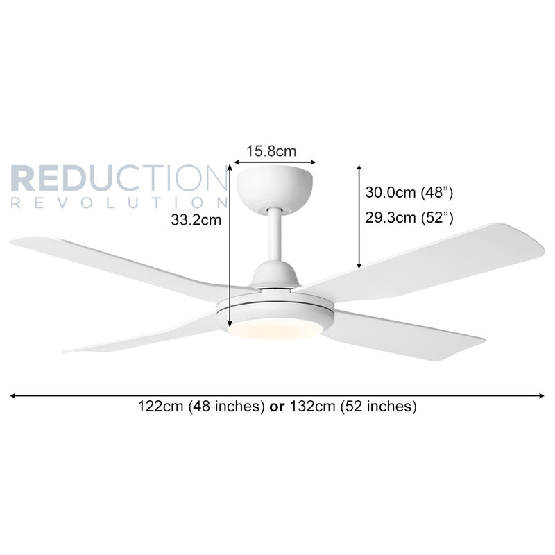 Aloha Ceiling Fan With Light Dimensions