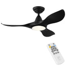 EGLO Noosa Black Ceiling Fan With Light