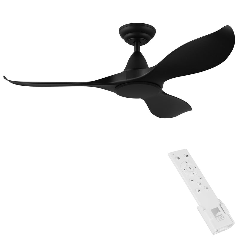 Black DC Ceiling Fan With Remote