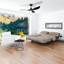 EGLO Noosa Black Ceiling Fan With Light