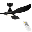 EGLO Noosa Black Ceiling Fan With Light