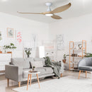 EGLO Noosa Blackbutt Ceiling Fan With Light