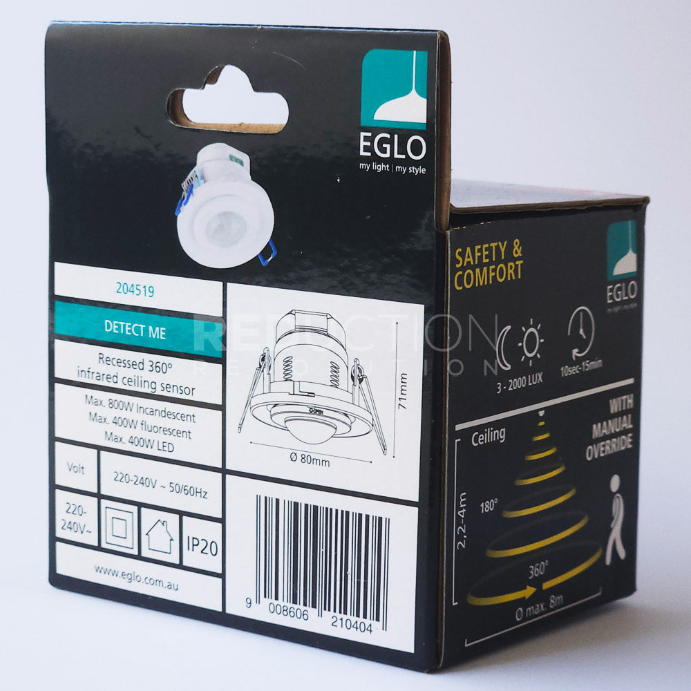 Recessed Motion Sensor (PIR, 360°) by EGLO