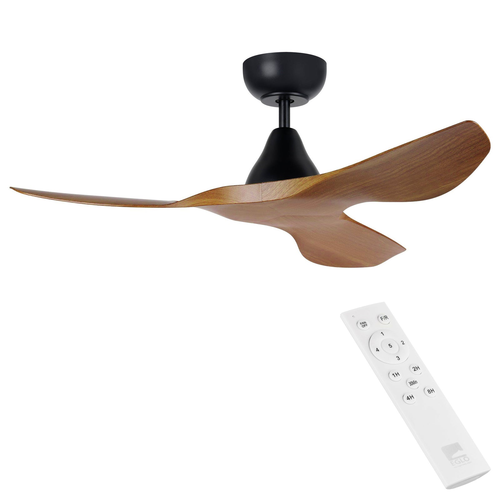 EGLO Surf Burmese Teak DC Ceiling Fan - Elegant & Efficient