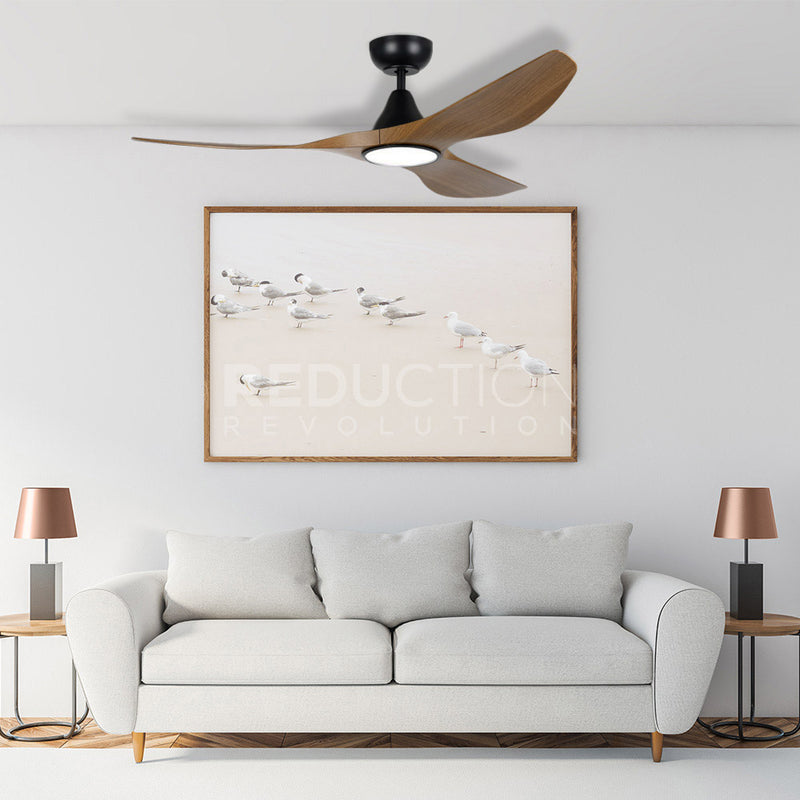 EGLO Surf Teak Ceiling Fan With Light