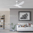 EGLO Surf White Ceiling Fan With Light