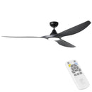 EGLO Surf Black Ceiling Fan With Light