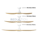 EGLO Surf Oak Ceiling Fan With Light