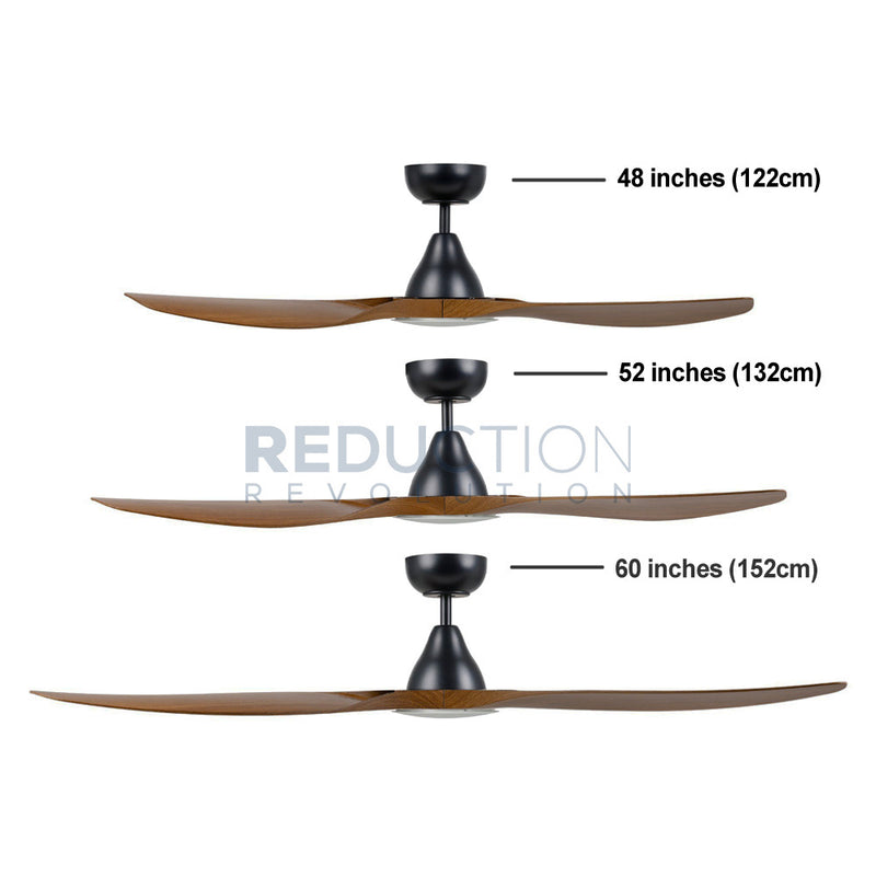 EGLO Surf Teak Ceiling Fan With Light