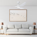 EGLO Surf White Ceiling Fan With Light