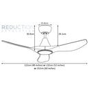 EGLO Surf White Ceiling Fan With Light