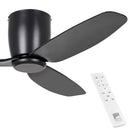EGLO Seacliff Black Ceiling Fan (no light)