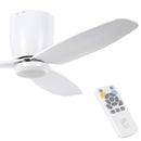 EGLO Seacliff White Ceiling Fan With Light