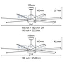 EGLO Tourbillion Pro White Ceiling Fan