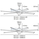 EGLO Tourbillion Pro Black Ceiling Fan