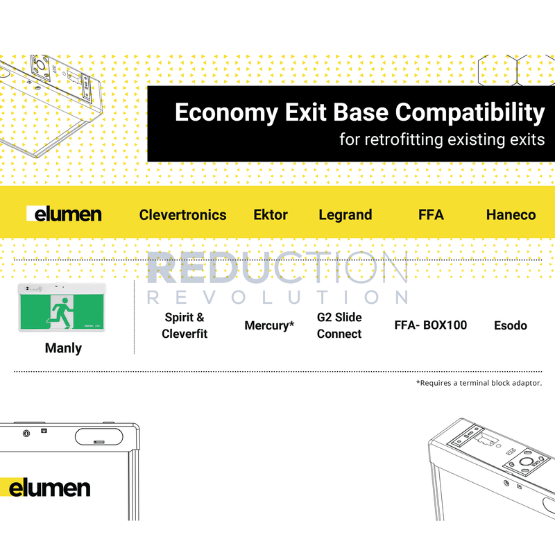 Elumen Manly Exit Light