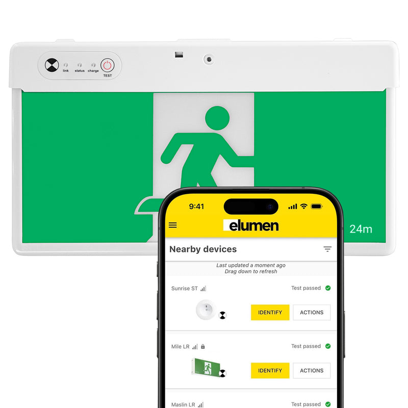 Self Testing Exit Light With App
