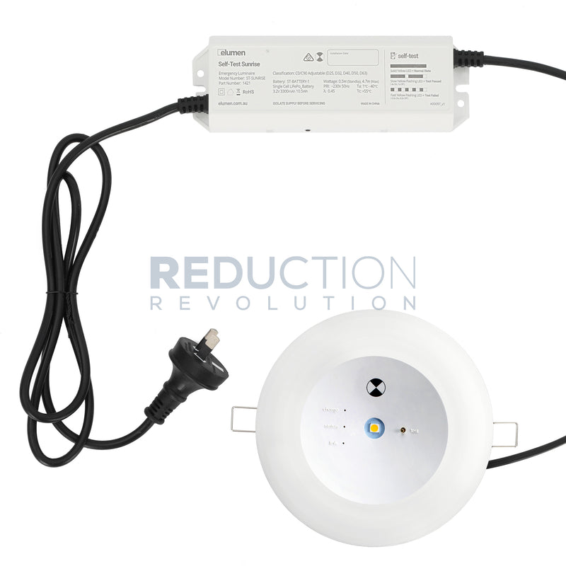 Emergency Light Spitfire With Lead & Plug