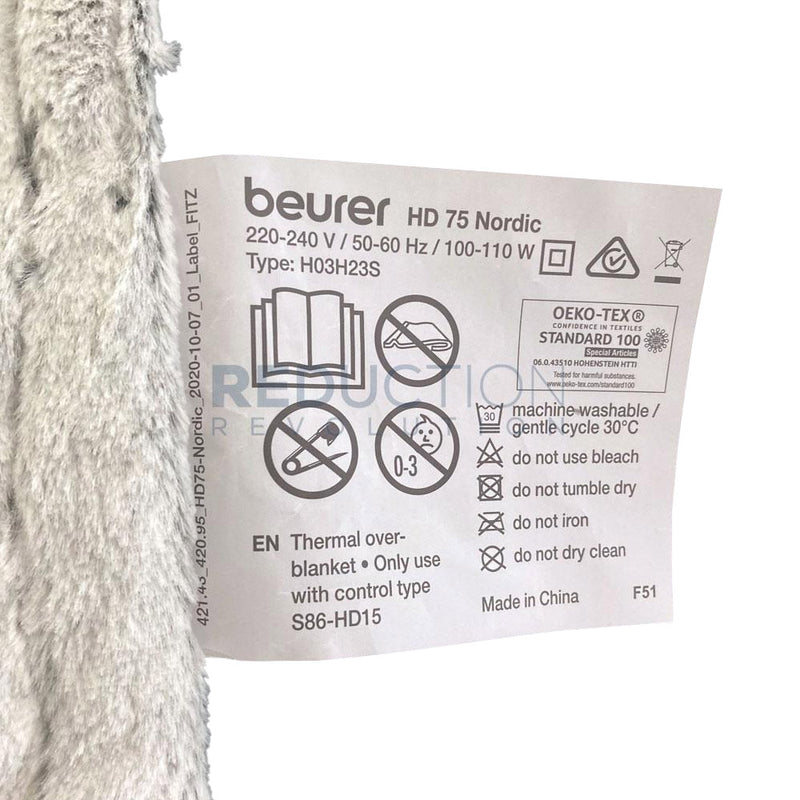 Beurer Nordic Heated Throw - Toffee