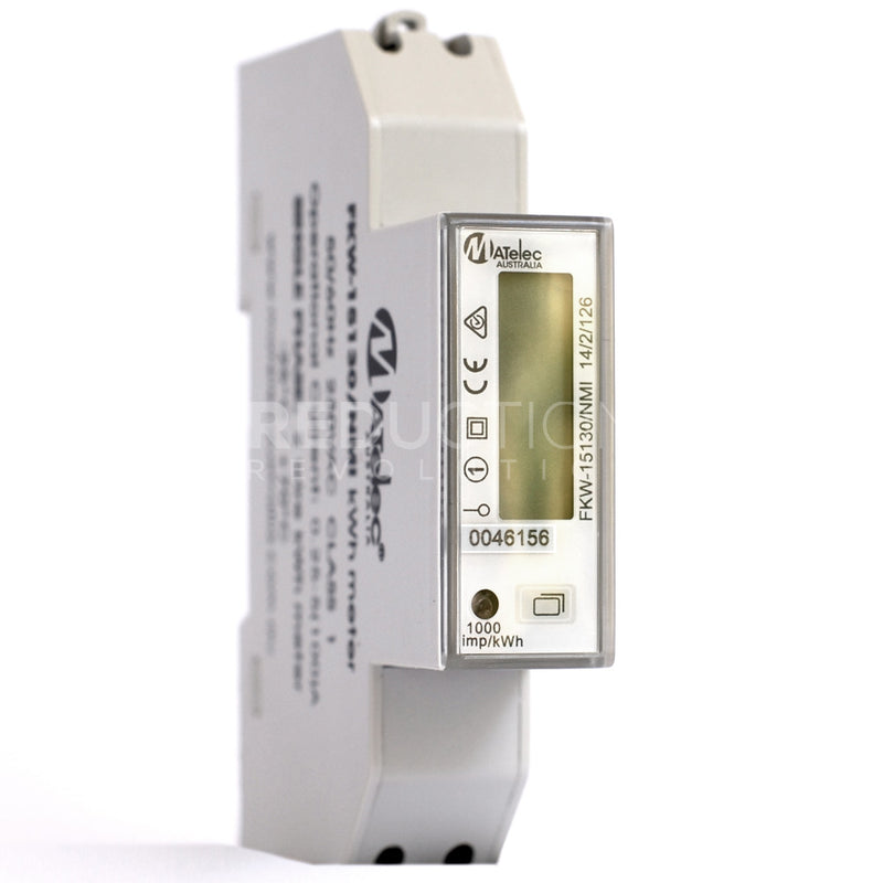 MATelec NMI Approved Sub Meter - Single Phase, 100A