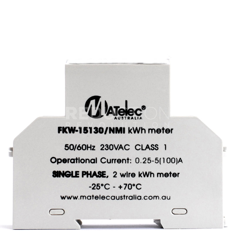 MATelec NMI Approved Sub Meter - Single Phase, 100A