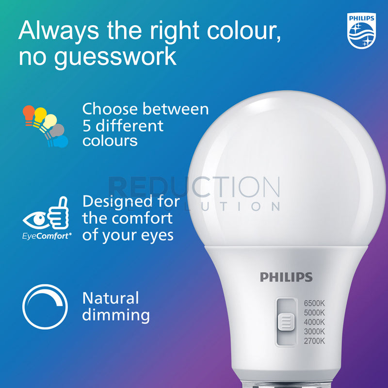 Philips 5-Colour Dimmable LED Bulb