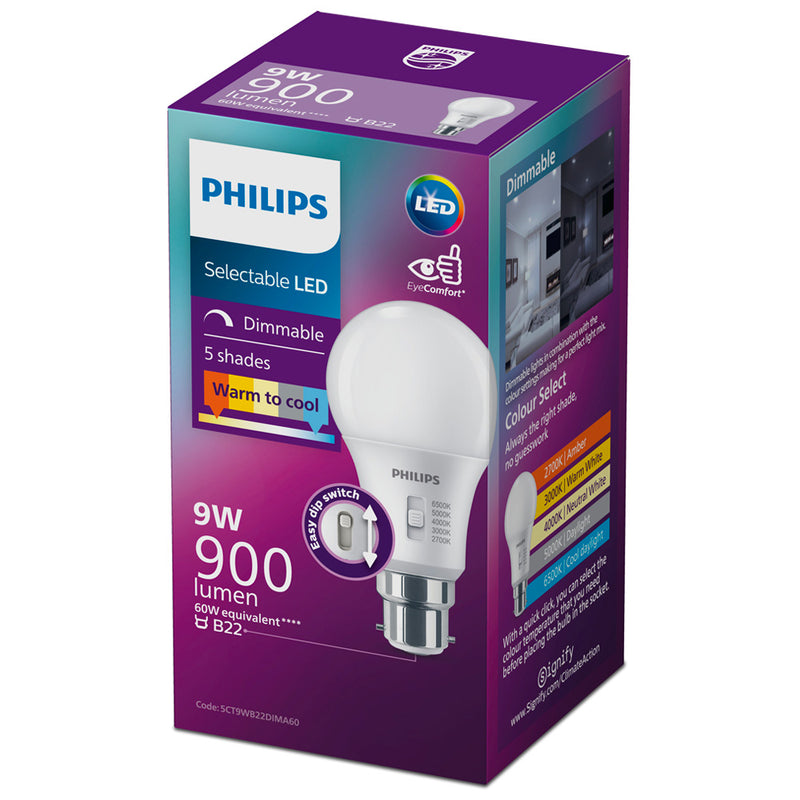 Philips 5-Colour Dimmable LED Bulb