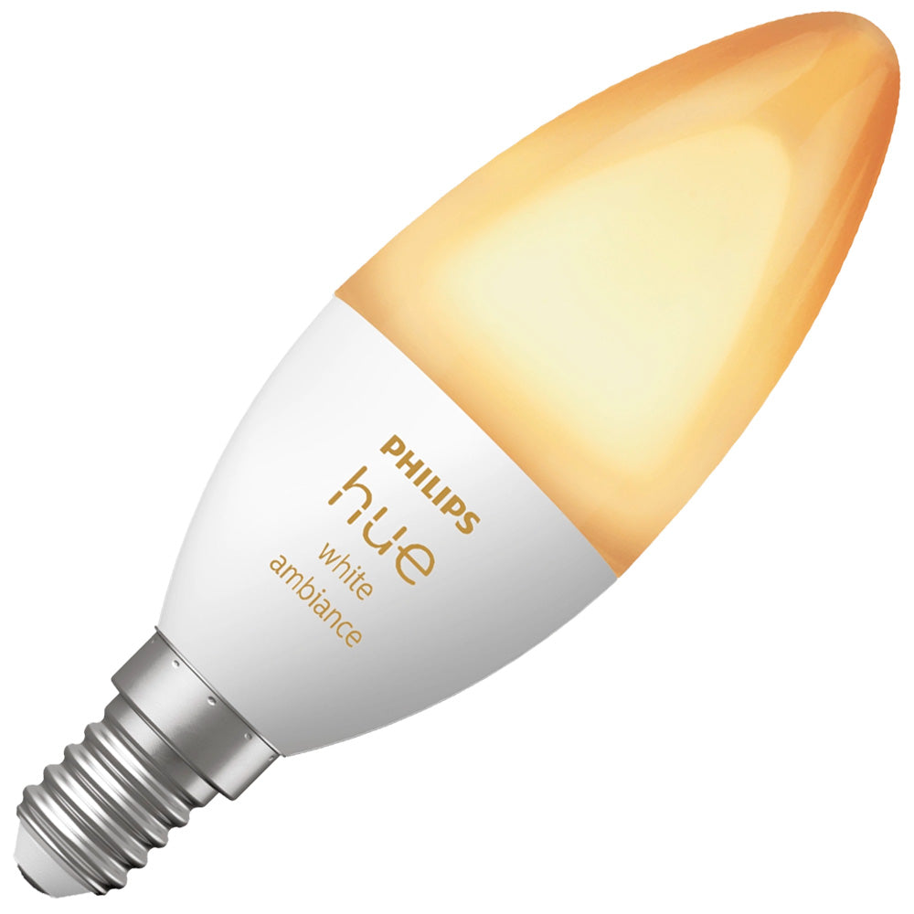 Philips Hue E14 in White or Colour Ambiance