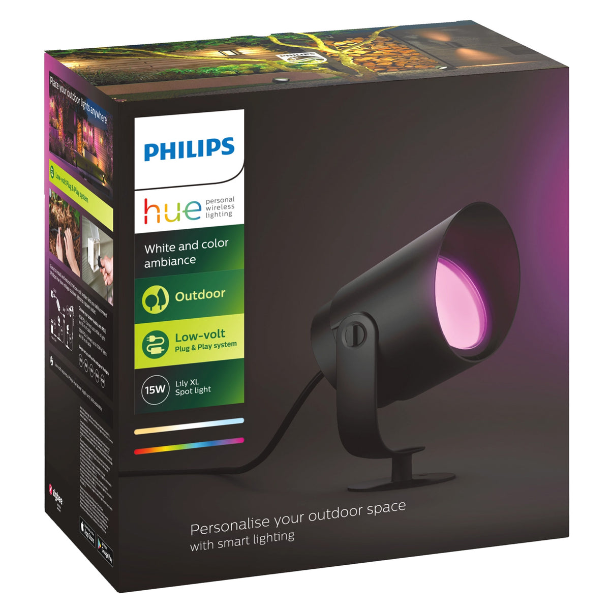hue white and color ambiance lily outdoor spot light Philips Hue Lily Outdoor Spot Light