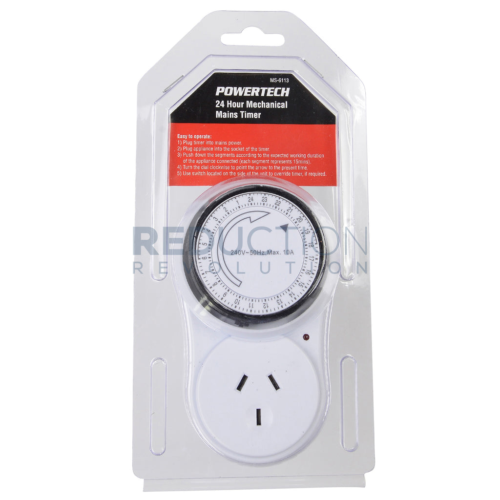 24 Hour Plug-In Mains Timer Switch
