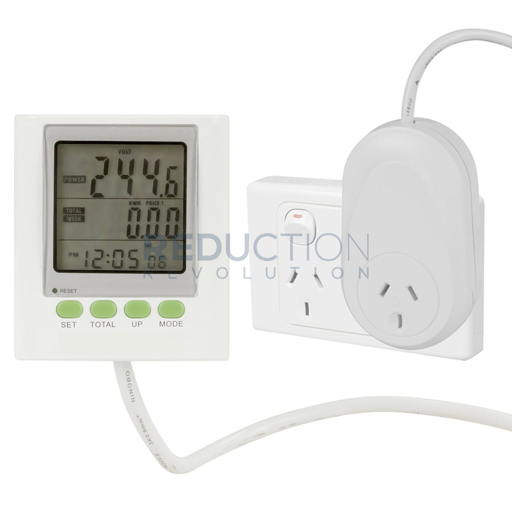 Plug In Meters Plug-in Watt Meter - Measure Power Usage & Energy Cost
