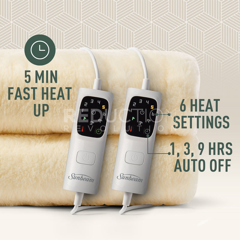 Sunbeam Wool Electric Blanket - Queen