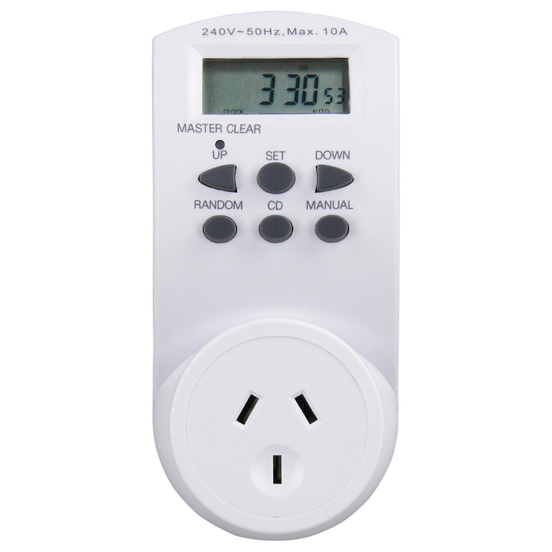 7 Day Digital Plug-In Mains Timer Switch