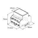 Three-Phase Electricity Sub Meter 100A