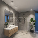 Hue Akari Smart Black Downlight in Modern Bathroom
