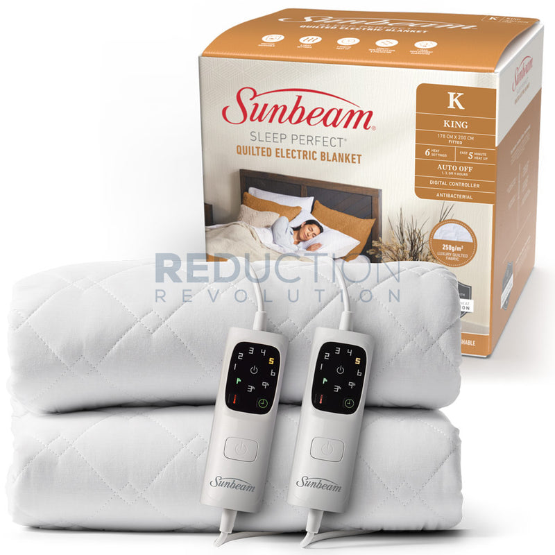 Sunbeam King Bed Quilted Electric Blanket