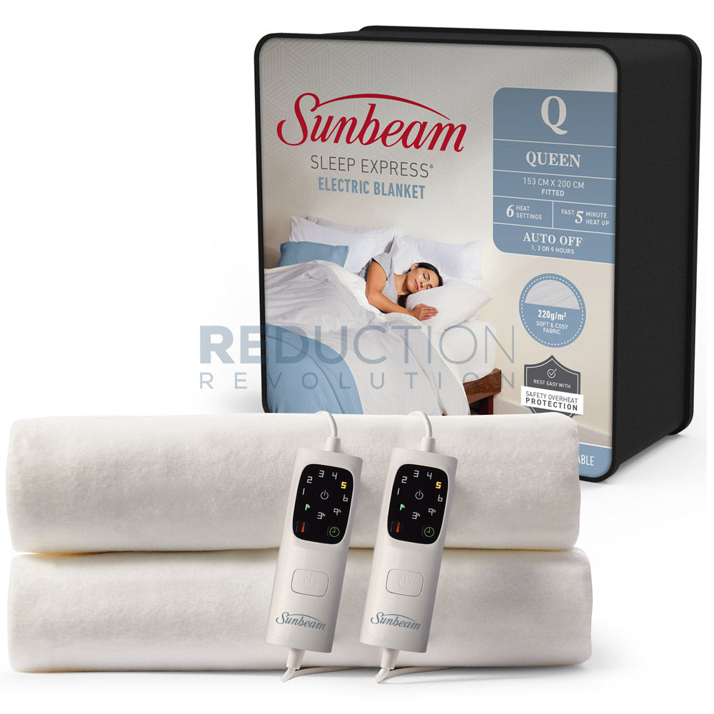Sunbeam Queen Bed Electric Blanket Sleep Express BLE4851