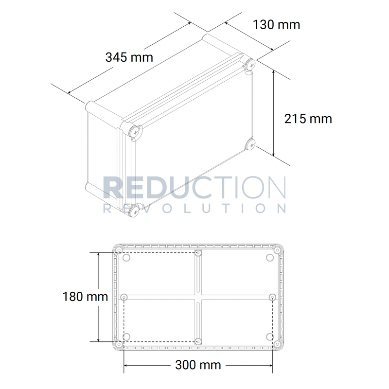 Weatherproof Exit Light Dimensions